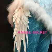 P256 periwinkle costume, corset, feather and pants - Thumbnail 2