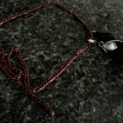 The black dahlia legend necklace 