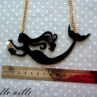 Huge mermaid necklace - Thumbnail 1