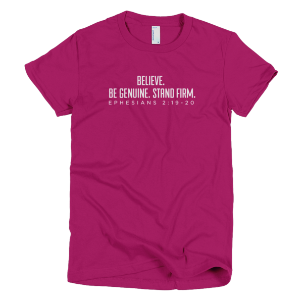 Womens' Slogan Tee (White Print)