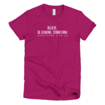 Womens' Slogan Tee (White Print)