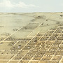 Champaign, Illinois in 1869 - Bird's Eye View, Map, Aerial, Panorama, Vintage, Antique, Reproduction, Giclée, Fine Art, Wall Art, History-3