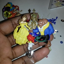 Beauty and the Beast Id badge holder 