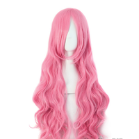 Japanese harajuku pink curly hair wig - Thumbnail 2