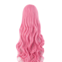 Japanese harajuku pink curly hair wig - Thumbnail 1