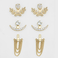 Afshan Ear Jacket Set - Thumbnail 4