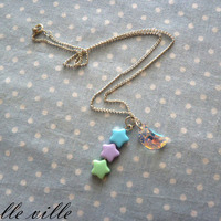 Moon and stars necklace - Thumbnail 2