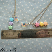 Moon and stars necklace - Thumbnail 4