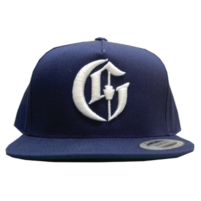 G stone snapback hat - navy