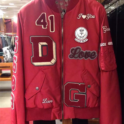 Dg amore family 41 love thick red unisex baseball casual jacket - Thumbnail 5