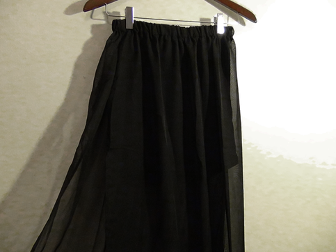 chiffon maxi skirt