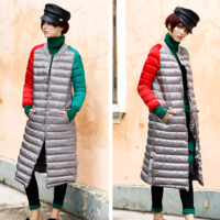 JAPANESE FASHION THREE COLORS IN ONE LONG BASEBALL COAT - Thumbnail 1