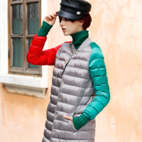 JAPANESE FASHION THREE COLORS IN ONE LONG BASEBALL COAT - Thumbnail 3