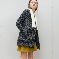 RETRO VINTAGE STYLE PLAID SUIT COAT 15AH61 - Thumbnail 1