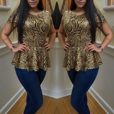 Peplum Glam Top