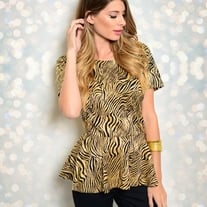 Peplum Glam Top - Thumbnail 4