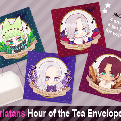 Charlatans hour of the tea envelope set!