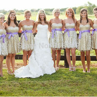Sequin bridesmaid dress,short bridesmaid dress,strapless bridesmaid dress,custom bridesmaid dress,glittery Bridesmaid Dresses,15051801 - Thumbnail 1