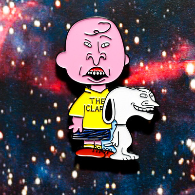 Peanuts and butthead enamel pin sw016