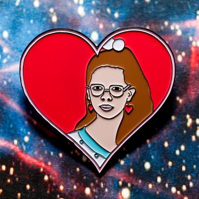 Dawn valentine enamel pin sw036