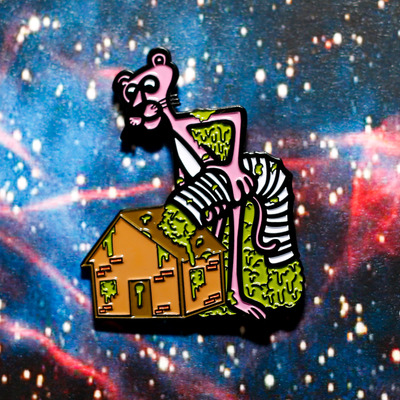 Panther slime enamel pin sw003