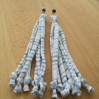 Striped Tassel Earrings  - Thumbnail 2