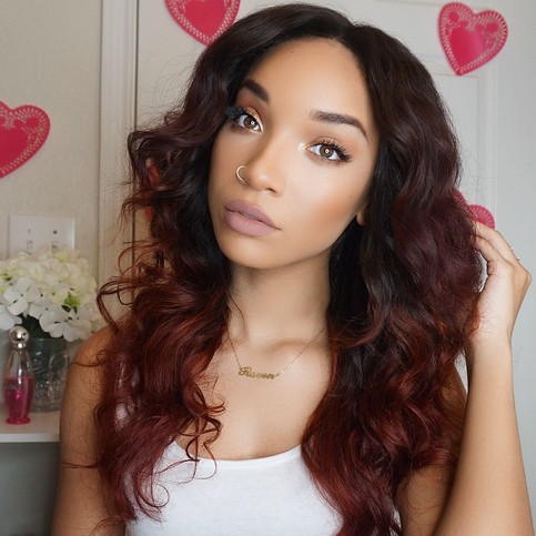 Red Ombre Wavy (Custom Wig)