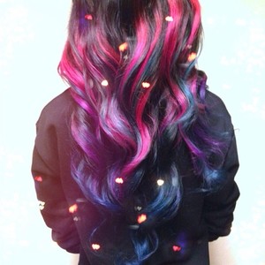 Blue Pink Purple Ombre (Custom Wig)