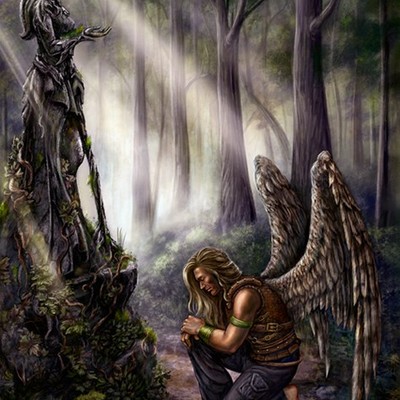 Plenarius beautiful forest fantasy art limited edition giclee print 