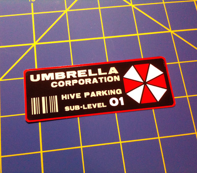 Umbrella Corporation - Hive Sub-Level Parking Permit - Vinyl Sticker