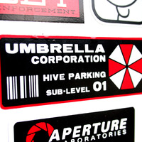 Umbrella Corporation - Hive Sub-Level Parking Permit - Vinyl Sticker - Thumbnail 1