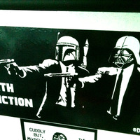 Sith Fiction - Star Wars Pulp Fiction Mashup Vinyl Sticker  - Thumbnail 1