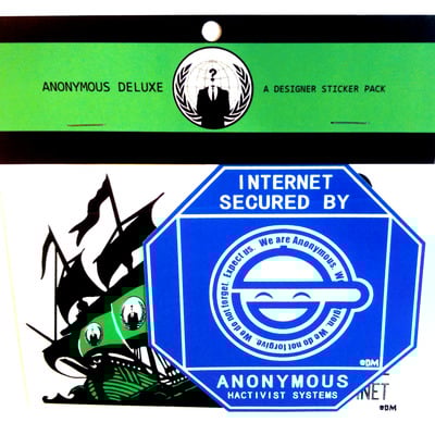 Anonymous deluxe - designer sticker 8-pack