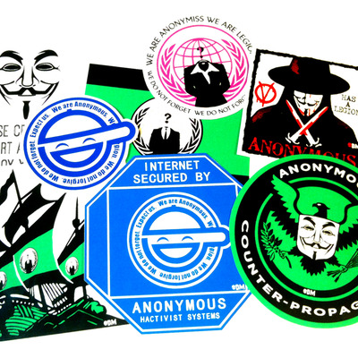 Anonymous deluxe - designer sticker 8-pack