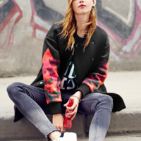 MATERIAL GIRL LOOSE SPACE STYLE BASEBALL COAT MWBB54163 - Thumbnail 1