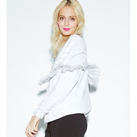 MATERIAL GIRL TASSEL COTTON SWEATSHIRT MWBF61118 - Thumbnail 2