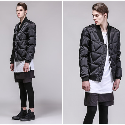 Matcha story outer denim original design linge cotton light black coat - Thumbnail 4