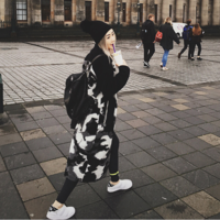 JAPANESE STYLE CAMOUFLAGE LONG WINTER COAT CWEWOFF020 - Thumbnail 4