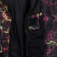 PHOTOELECTRIC PRINTED EUROPEAN STYLE HOODY WOOLEN COAT - Thumbnail 3