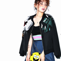 JAPANESE STYLE CAMOUFLAGE LONG WINTER COAT CWEWOFF020 - Thumbnail 1