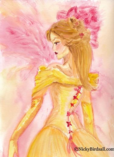 Belle- A watercolor sketch