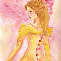 Belle- A watercolor sketch