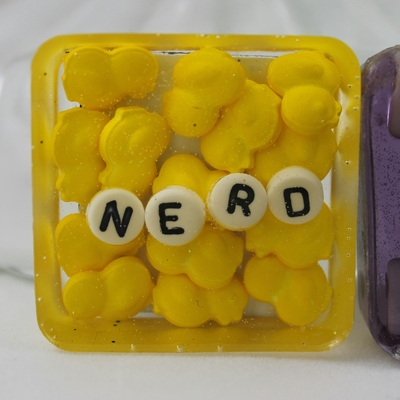 Word play magnets: nerd, divine love, kisses wish, learn  - Thumbnail 3