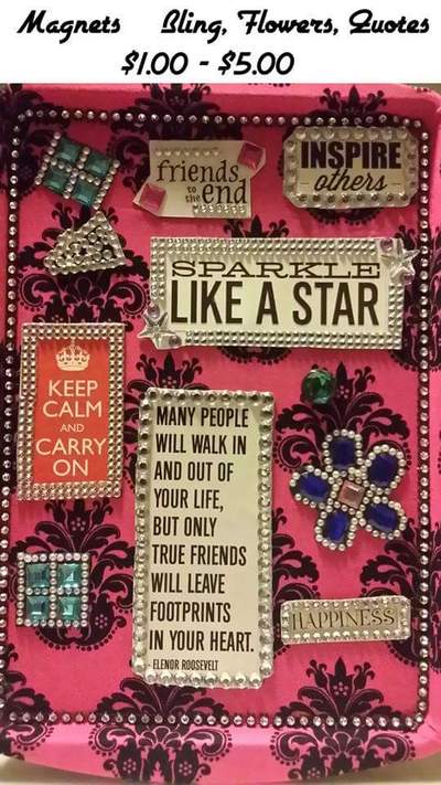 Word Play Bling  Quote Magnets