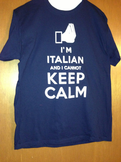 Keep calm I am Italian tshirts free shipping USA 