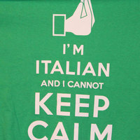 Keep calm I am Italian tshirts free shipping USA  - Thumbnail 2