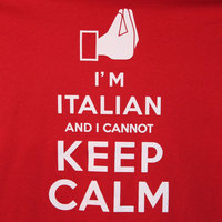 Keep calm I am Italian tshirts free shipping USA  - Thumbnail 3