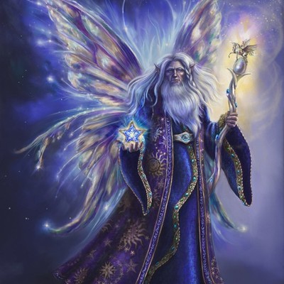 Eulool fairy wizard art print character concept illustration wall art print home decor