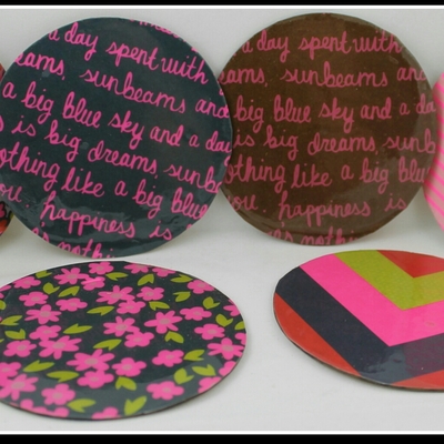 Personalized coasters set of 6