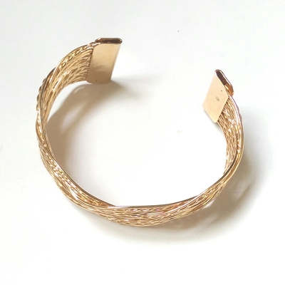 Weaved twist thick - bangle